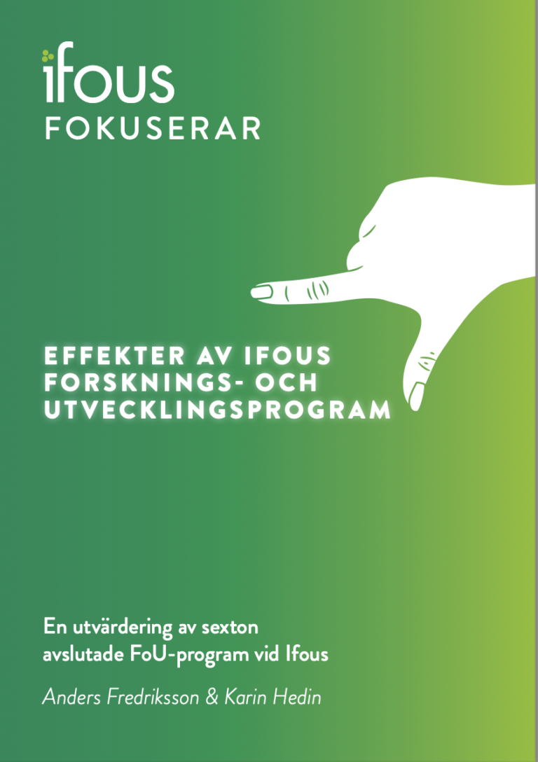 Effekter av Ifous forsknings- och utvecklingsprogram
