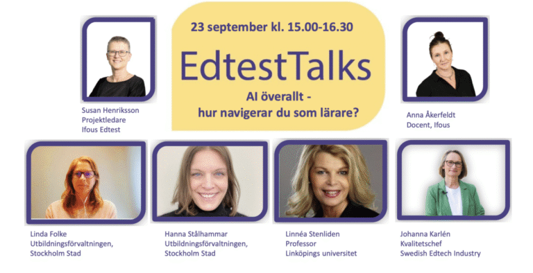 EdtestTalks: AI överallt – Hur navigerar du som lärare?